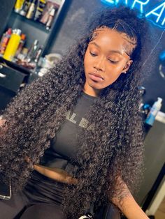 Deep Wave Wig Ponytail, Wet And Wavy Wig Hairstyles With Braids, Bow Hairstyle Black Women Deep Wave, Half Up Half Down Wet And Wavy Wig, Hairstyles For Wet And Wavy Wigs, Deepwave Frontal Hairstyles Half Up, Deep Wave Wig Hairstyles Black Women, Wet N Wavy Weave Hairstyles, Styles With Deep Wave Hair