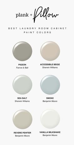 the best laundry room cabinet paint colors for your home, including neutrals and whites