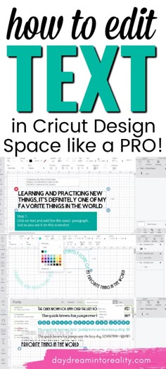 how to edit text in cricut design space like a pro