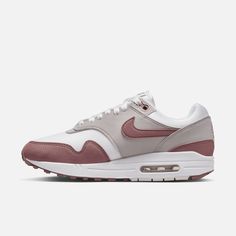 Style No. DZ2628-104 Color: Summit White/Light Iron Ore/Smokey Mauve Walking on clouds above the noise, the Air Max 1 blends timeless design with cushioned comfort. Sporting a fast-paced look, wavy mudguard and Nike Air, this classic icon hit the scene in ‘87 and continues to be the soul of the franchise today. Nike Air Max 1 Women's Shoes. Classic Icon, Red Puffer, Iron Ore, On Clouds, Walking On Clouds, Air Max Women, Store Hours, Online Customer Service, Fast Paced