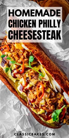 homemade chicken phily cheesesteak is an easy and delicious appetizer