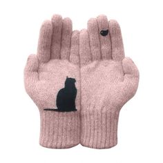 Ladies Woolen Gloves Autumn And Winter Outdoor Warm Cat Printing Gloves Use these beautiful dog gloves to stay warm throughout the winter. How cute are these dog gloves? No matter where you go, you can wear these gloves while reminding your favorite dog. The elegant design and high warmth keep your hands protected by dogs forever! advantage: High-quality materials-made of high-quality cotton/polyester, so the product has a longer service life. We designed it to be stretchable because we know we all have fingers of different sizes. Dog design-through our cute dog design, you can show your new gloves to all your friends! They are hand-sewn to provide perfect makeup and contours for your feline friends. Thick-we know it will get extremely cold throughout the winter! This is why we have to pro Printed Gloves, The Mitten, Warmest Winter Gloves, Cold Weather Gloves, Cotton Gloves, Cashmere Gloves, Wool Gloves, Knitted Gloves, Womens Gloves