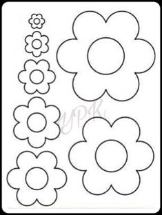 paper flowers cut out to make them look like they have been made in different shapes and sizes