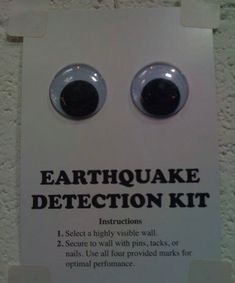 Earthquake detection kit...solid idea! :P Silly Crafts, Library Cake, Creative Library, Shower Cards