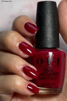 Burgundy Nails — Lots of Lacquer Opi Wine Nail Polish, Burgundy Nail Polish Colors, Opi Red Swatches, Opi Maraschino Cherry, Classic Color Nails, Complementary Wine Opi, Opi Burgundy Nail Polish Gel, Best Red Nail Polish For Fair Skin, Malaga Wine Nails