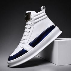 Men's Casual High Top Trendy Sneakers - AM APPAREL Casual High-top Sneakers For Jogging, Fade-resistant, Trendy Air Max Cushioned Sneakers For Streetwear, Trendy White Breathable Custom Sneakers, Trendy High-top Running Shoes, Trendy Breathable Custom Sneakers For Sports, Trendy White High-top Running Shoes, Modern High-top Running Shoes For Jogging, Trendy Breathable High-top Sneakers With White Sole, White High-top Fade-resistant Slip-on Sneakers