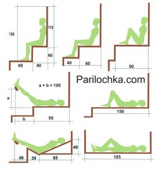 the diagram shows how to sit on stairs and use them as an office chair for sleeping