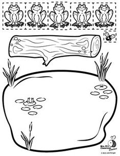 frog life cycle worksheet for kids to learn how to draw the frog pond