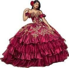 Burgundy Ball Gown, Ball Gown Quinceanera Dresses, Beads Ornaments, Charro Quinceanera Dresses, Debutante Ball, Beautiful Long Dresses, Quinceanera Dress, Sweet 15, Quinceanera Dresses