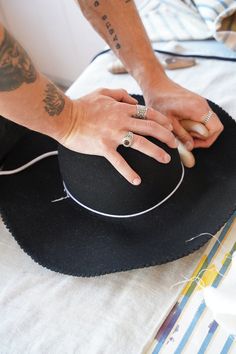 In this weekend hat course, you will design your own hat over 2 days in our hat studio in Stockholm. Choose between fur felt or straw. The course is split into two days. On day 1 you get an introduction to hats and the anatomy of the hat, as well as a closer look at hat-making techniques. When you've chosen the material and color you will steam and block your hat to the right size on a wooden block, where the drying process will be going on overnight. On day 2, we remove your hat from the block, sew in a leather sweatband, give your preferred shape to the crown and brim, and finally, we add details and finish your hat to perfection. Schedule:– DAY 1: 9 AM - 12 PM (3 hours)– DAY 2: 9 AM - 12 PM (3 hours) Adjustable Felt Hat With Curved Brim For Western-themed Events, Fitted Wide Brim Felt Hat For Western-themed Events, Custom Adjustable Felt Hat For Western-themed Events, Fitted Felt Hat With Curved Brim For Western-themed Events, Solid Brimmed Felt Hat For Western-themed Events, Bolero Hat, Berets Cap, Hat Beret, 12 Pm