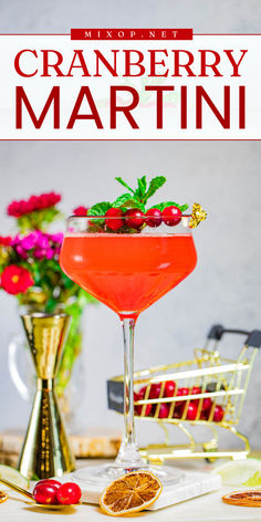 Add a festive twist to Thanksgiving with this fun and aromatic Cranberry Martini Recipe! A delightful mix of vodka, cranberry juice, lemon juice, and agave syrup, this 4-ingredient cocktail is perfect for holiday sipping! Easy Christmas Drinks, Fruity Cocktail Recipes, Cranberry Martini, Easy Party Drinks, Christmas Cocktails Easy, Thanksgiving Cocktail Recipes