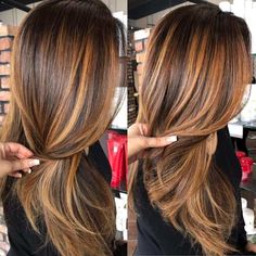 Blonde Caramel Highlights, Caramel Hair Highlights, Copper Balayage, Caramel Hair, Caramel Highlights, Brown Hair Balayage, Brown Balayage, Highlights Brown Hair, Hair Color Highlights