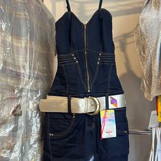 Sexy Colombian Butt Lift & Tummy Tuck Jumpsuit Excellent Quality ! Stretchy Denim Material. 3/4usa Unique Designs ! Amazing Fit! It Adjust Perfectly To The Body . Dark Blue Fitted High Waist Denim Jumpsuit For Night Out, Fitted Denim Blue Jumpsuit For Night Out, Fitted Denim Jumpsuit For Party, Casual Fitted Denim Jumpsuit For Party, Jumpsuit Jeans, Jumpsuit Blue, Latina Fashion, Jean Overalls, Tummy Tucks