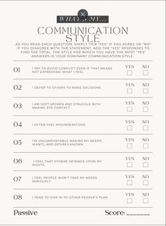 Communication Styles Bundle for adult and youth clients includes: What's My Communication Style Quiz, Communication Styles definitions, and Assertive Communication: "I" Statements practice worksheet (6 sheets total). Created by an experienced Marriage and Family Therapist. ORDERING: This file is an Instant Download, meaning no physical product will be sent. Once you complete the checkout process, you will receive an email with a link to download the file.  Or you can access your file here: https://www.etsy.com/your/purchases Or under "Purchases & Reviews" in your account. For personal use only. Commercial use not allowed. Different Communication Styles, Couples Communication Worksheets, Communication Styles Quiz, Communication Styles Worksheet, Assertive Communication Worksheet, Communication Worksheets, I Statements, Group Therapy Activities, Couples Communication