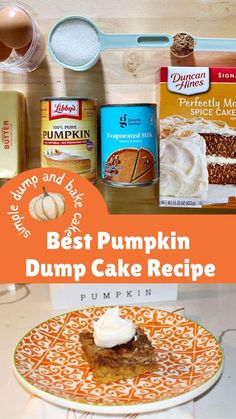 the best pumpkin dump cake recipe