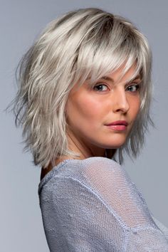 Effortless Bob, Wig Outlet, Feathered Bangs, Best Wig Outlet, Short Shag Hairstyles, Choppy Layers, Choppy Bob Hairstyles, Tousled Waves, Hair Medium