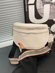 BagForLove - Womens PU Leather Double Zipper Fanny Pack - Fashionable Crossbody Bag with Wide Strap Product Description Color White Strap Type Adjustable Pattern Type Plain Closure Type Zipper Composition 100% Polyurethane Material PU Leather Details Pictures Similar Products h2 { text-align: center; } /* æ¢è¡ */ li{ white-space: normal; word-break: break-all; word-wrap: break-word; } .red-box { width: 100%; display: flex; flex-direction: row; flex-wrap: wrap; justify-content: center; } .red-box > div { width: 190px; height: 250px; margin: 10px; } .red-box > div > a > img { width: 190px; height: 250px; } .size-box { width: 100%; margin: auto; white-space: nowrap; } .table { border-collapse: collapse; border-spacing: 0; width: 100%; table-layout: fixed; } tr, td, th { border: 1px solid rg White Pouch Belt Bag With Zipper, White Pouch Belt Bag With Zipper Closure, Beige Crossbody Belt Bag With Zipper Pocket, White Crossbody Belt Bag With Zipper Closure, Trendy Beige Belt Bag With Zipper Pocket, Trendy White Belt Bag With Zipper Closure, Beige Pouch Belt Bag With Zipper Closure, Beige Crossbody Belt Bag With Zipper Closure, Trendy Beige Belt Bag With Zipper Closure