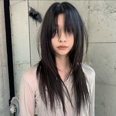 Side Bang Long Hair, Haircut Inspo, Asian Short Hair, Haircuts For Medium Hair, Asian Hair