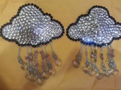 Rainy Day Cloud Pasties by TheFizzery on Etsy Glitter Things, Dancing Costumes, April Showers, Music Festivals, Dance Costumes, Costume Ideas, Rainy Day, Festival Bra