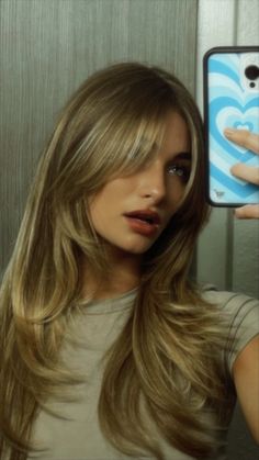 Long Straight Hair With Bangs And Layers, Grad Hair, Haircut Selfie, Photo Hijab, Cute Hairstyle, Bangs With Medium Hair, Blonde Hair Inspiration, Hijab Girl