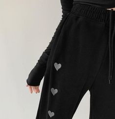 Love Embroidery Sweatpant Available in White, Black and Gray Trendy Embroidered Cotton Pants, Casual Black Embroidered Bottoms, Black Embroidered Straight Leg Pants, Black Embroidered Cotton Bottoms, Casual Black Embroidered Pants, Black Wide Leg Embroidered Bottoms, Black Embroidered Wide Leg Bottoms, Casual Embroidered Winter Bottoms, Black Embroidered Cotton Pants