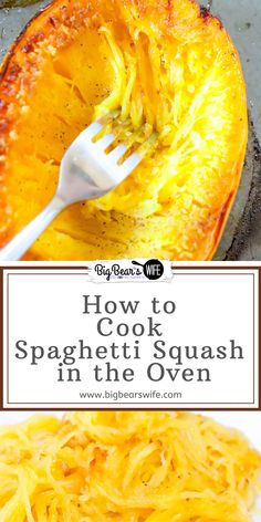 how to cook spaghetti in the oven with text overlay that reads, how to cook spaghetti in the oven