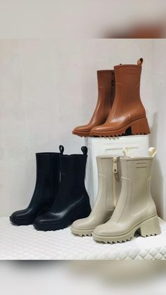 Knee-high Waterproof Rain Boots For Winter, Non-slip Rain Boots, Crochet Baby Shoes, Painted Shoes, Platform Shoes, Bridal Shoes, Summer Shoes, Ballet Shoes