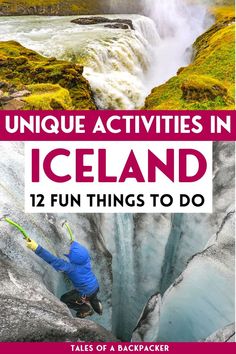 the cover of unique activities in iceland