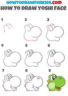 how to draw a cartoon character from the video game super mario bros step by step