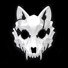 Wolf Demon Alien Halloween Party Face Mask Horror Scary Children's Mask Props Animal Costume - White Wolf - Asia Sell Wolf Demon, Skull Demon, Mask Horror, Alien Halloween, Children's Mask, Wolf Dog, Halloween Party, Face Mask