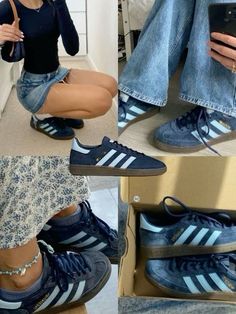 Chic Shoes Women, Womens Sneakers Aesthetic, Addidas Shoes Gazelle Outfit, Sneaker Inspo 2024, Shoe Wishlist Aesthetic, Adidas Shoes Outfit Ideas Women, Shoes 2024 Women, How To Style Shoes, Addidas Shoes Outfit Ideas 2023