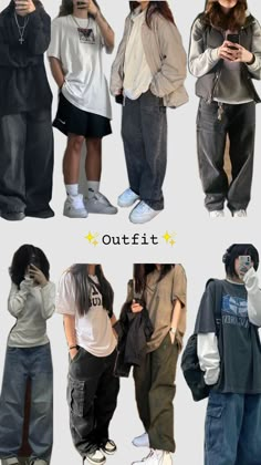 Best Tomboy Outfits, Cute Outfits Tomboy Casual, Tomboy Outfits School, Autumn Tomboy Outfit, Soft Tomboy Outfit, Street Wear School Outfits, Tomboy Clothing Style, Tomboy Emo Outfits, Outfit Ideas Tomboy Street Style