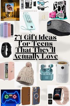 gifts for teens that they'll actually love are on display in this collage