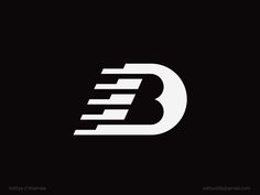 the letter b is made up of two white letters on black background, and it appears to