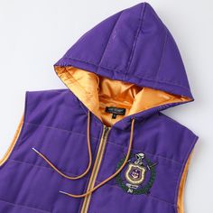 True to size 100 fill vest Nylon Hooded Phi Beta Sigma, Kappa Alpha Psi, Founders Day, Omega Psi Phi, Distressed Hat, Hooded Vest, Tech Fleece, Black Power, Fleece Jacket