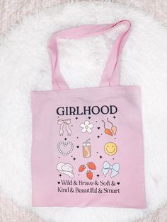 Cute spacious pink tote bag for everyday use. Pink Casual Bag For Gifts, Pink Casual Bag For Gift, Casual Pink Bag As A Gift, Casual Pink Bag For Gifts, Casual Pink Bag For Gift, Cute Pink Bag With Large Capacity, Cute Large Capacity Tote Canvas Bag, Pink Large Capacity Feminine Shoulder Bag, Large Capacity Feminine Pink Shoulder Bag