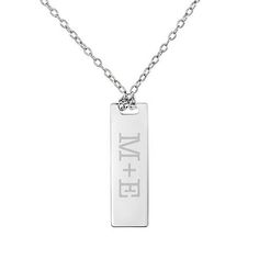 Features: Personalized, MonogrammableJewelry Closure: Spring Ring ClaspLink Construction: SolidStone: No StoneMetal Color: WhiteChain Length: 18 InchPendant Length: 25mmPendant Width: 6.8mmMetal: Sterling SilverChain Construction: CableAssembled in the US from Imported Materials Minimalist Personalized Dog Tag Jewelry, Customizable Rectangular Stainless Steel Necklace, Minimalist Customizable Rectangular Necklaces, Customizable Rectangular Minimalist Necklace, Minimalist Customizable Rectangular Necklace, Customizable Silver Necklace With Rectangular Pendant, Customized Silver Dog Tag Jewelry, Personalized Name Dog Tag Necklace, Silver Dog Tag Necklace With Name