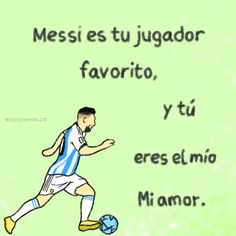 a drawing of a man kicking a soccer ball with spanish words written on the side