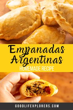 the homemade empanadas are ready to be eaten