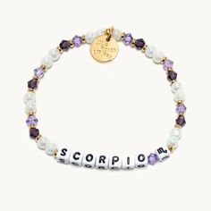 Scorpio Zodiac Pluto Bracelet - S/M Little Words Project, Acrylic Bracelet, Trending Bracelets, Zodiac Bracelet, Sagittarius And Capricorn, Color Magic, Capricorn And Aquarius, Taurus And Gemini