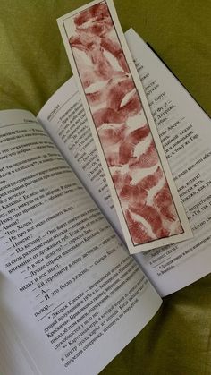 an open book with bacon strips on it