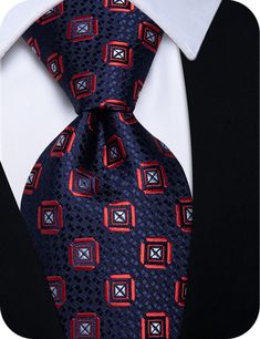 Material: Tie is woven with high-quality silk, Using 2400 stitches woven jacquard craft, soft to the touch, delicate pattern, the fabric is thick and textured. The high-density weaving craft is not easy to wrinkle and deform. Classic Size: 3.1 '' × 59 '' (8cm × 150cm); Handkerchief : 9.4'' x 9.4 '' (24cm x 24cm); The tie is a great gift for Birthday, Christmas, Father's Day, Thanksgiving, Halloween. Design: YourTies Mens ties are made of silk and in 2400 stitches Jacquard woven. We offer about 1 Red Ties For Father's Day, Red Business Ties For Father's Day, Weaving Craft, Packing Gift, Blue Necktie, Dance Parties, Necktie Set, Mens Ties, Mens Tie