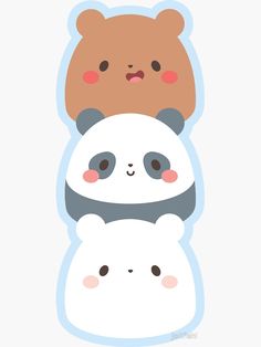 two panda bears sitting on top of each other, with one bear's head sticking out