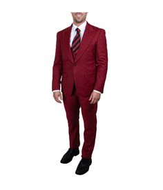 This solid suit is the perfect choice for any formal or semi-formal occasion. The suit is made from a high-quality wool blend that is both stylish and comfortable. The solid color adds a touch of sophistication, while the classic design gives the suit a timeless look. The suit comes with a matching pair of pants, so you can look your best from head to toe. Material: 65% Dacron 35% Rayon Peak Lapel Suit, Bootie Sandals, Sneaker Slippers, Peak Lapel, Maggy London, Baby Boy Shoes, Short Suit, Look Your Best