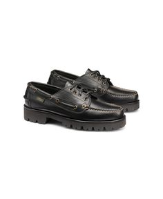 in stock Boat Shoe, Black Loafers, G H, Hand Sewn, Smooth Leather, Moccasins, Boat Shoes, Black Shoes, Hand Sewing