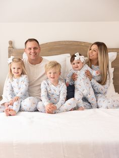 Celebrate the magic of the holiday season with our Family Pajamas. Perfect for creating sweet, lasting memories with your family, these matching pajamas bring a sense of togetherness and festive cheer. Made from our signature ButterSoft fabric, you'll stay cozy and comfortable, whether you're decorating the tree, baking cookies, or enjoying a holiday movie night together. Sizing Model is wearing YS. YS = 6/7 | Chest 22.75", Waist 20.75", Hips 22", Inseam 28" YM = 8 | Chest 24.5", Waist 22.5", Hi Matching Blue Sleepover Sets, Blue Matching Loungewear Sets, Family Matching Winter Sleepwear For Bedtime, Blue Matching Sleepwear For Sleepover, Blue Matching Sets For Pajama Party, Blue Matching Sleepwear Set, Blue Cotton Christmas Sleepwear, Blue Cotton Holiday Sleepwear, Holiday Movie Night