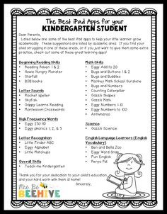 the best tips for your kindergarten student