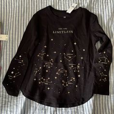 Girls’ Long Sleeve Lightweight Tshirt With Glitter And Sequin Details Nwt Girls Long Sleeve, Girl Top, Dark Fashion, Kids Shirts, Shirts Tops, Long Sleeve Tees, Glitter, Tops & Tees, Long Sleeve