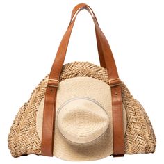 Belinda Taco Bag with Hat Holder-HANDBAG-San Diego Hat Company Wide Brim Hat Summer, Sand Collection, Hat Holder, Stylish Tote Bag, Time After Time, Inside Bag, The Best Summer, Antique Brass Hardware, Summer Bag