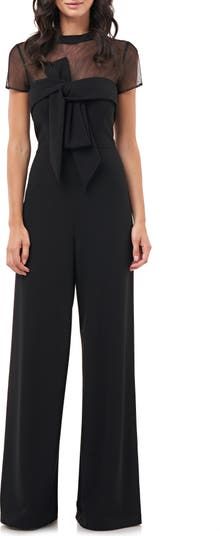 Sleek Evening Pantsuit For Spring, Formal Wide-leg Strapless Jumpsuit For Spring, Elegant Strapless Wide-leg Jumpsuit For Work, Formal Strapless Wide-leg Jumpsuit For Spring, Elegant Wide Leg Strapless Jumpsuit For Work, Formal Strapless Wide Leg Jumpsuit For Spring, Elegant Strapless Wide Leg Jumpsuit For Formal Occasions, Elegant Strapless Wide Leg Jumpsuit For Formal Events, Spring Evening Strapless Wide Leg Jumpsuit